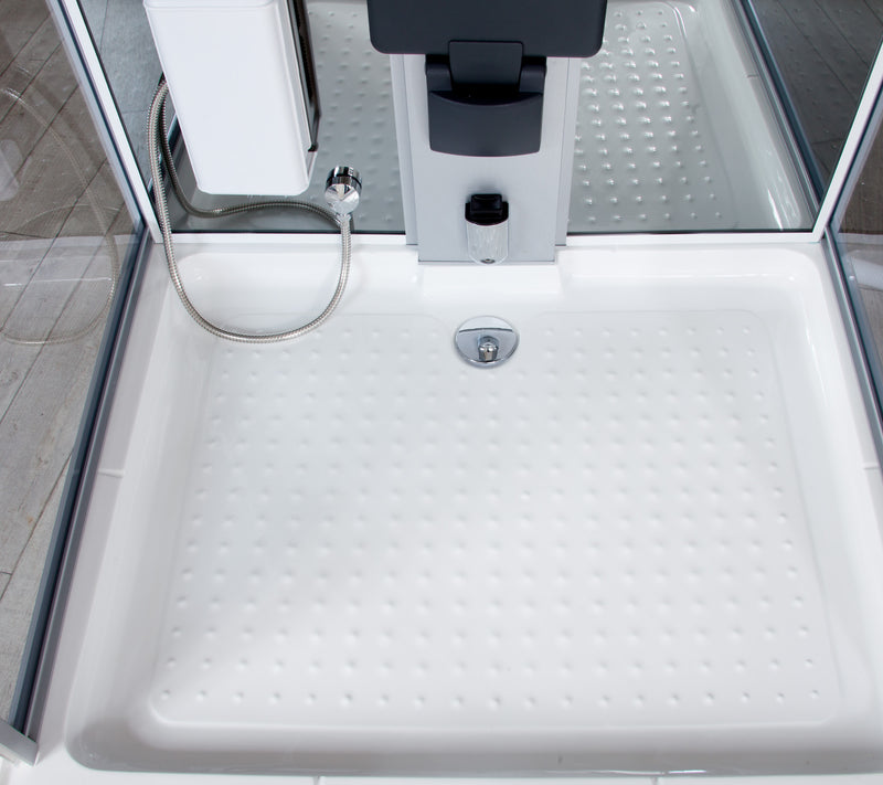 Box Doccia Idromassaggio Sauna e Bagno Turco 110x90cm Vorich Element-6