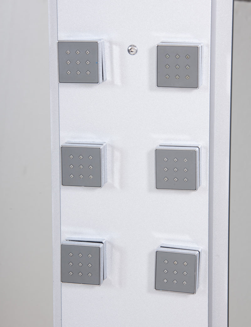 Box Doccia Idromassaggio Sauna e Bagno Turco 110x90cm Vorich Element-7