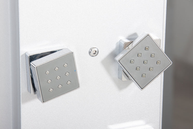 Box Doccia Idromassaggio Sauna e Bagno Turco 110x90cm Vorich Element-8