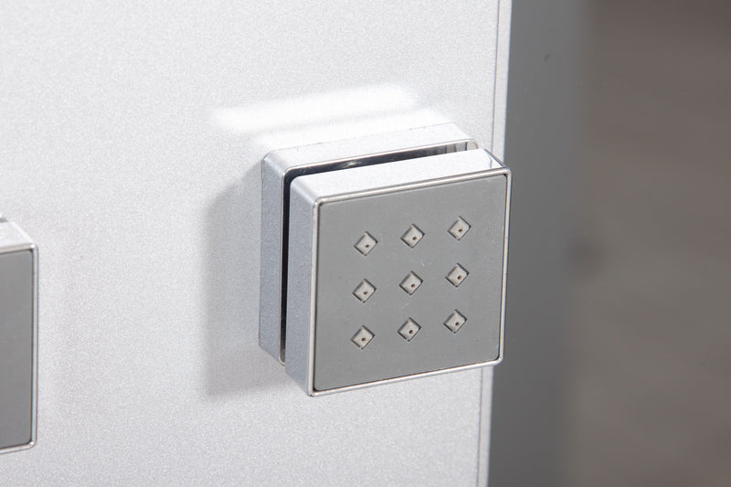 Box Doccia Idromassaggio Sauna e Bagno Turco 110x90cm Vorich Element-9