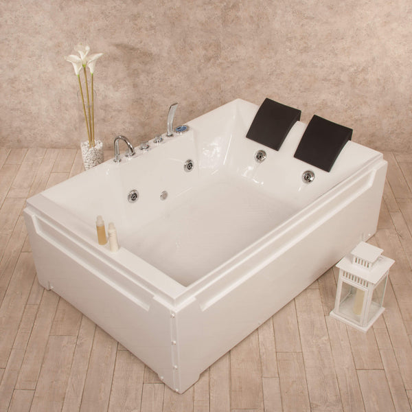 acquista Whirlpool 2-Sitzer 185 x 123 cm Farbtherapie Vorich Paradise Luxury White
