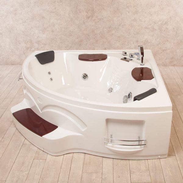 Eck-Whirlpool 2-Sitzer 150x150 cm Heizung Vorich Katrin Weiss online