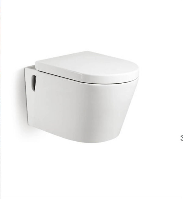 Hänge-WC aus Keramik 36,5 x 56,5 x 34,5 cm Vorich Easy White online