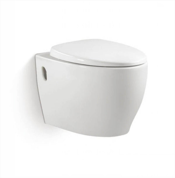 sconto Hänge-WC aus Keramik 39x57x35 cm Vorich rund weiß