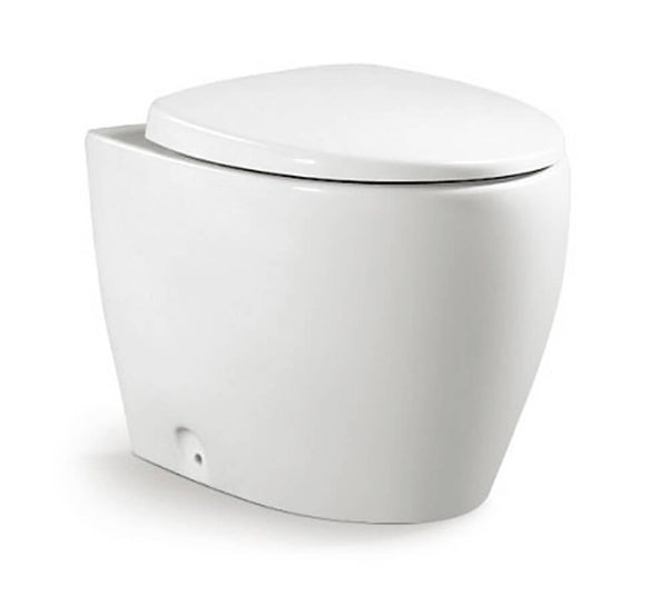 prezzo Wandbündige Toilette aus Keramik 38x57x41 cm Vorich rund weiß