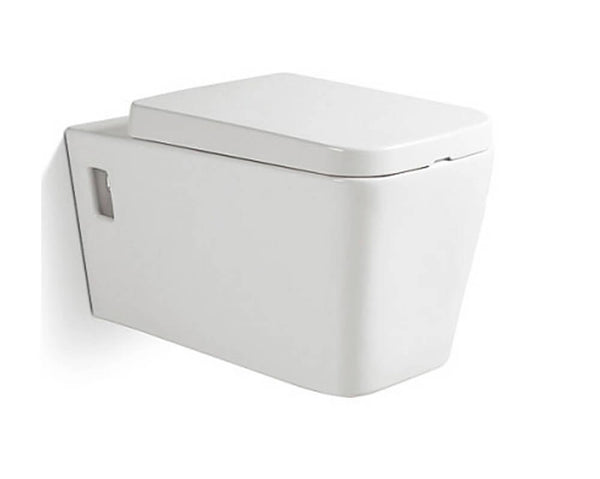 Hänge-WC aus Keramik 36x57x32 cm Vorich Minimal White online