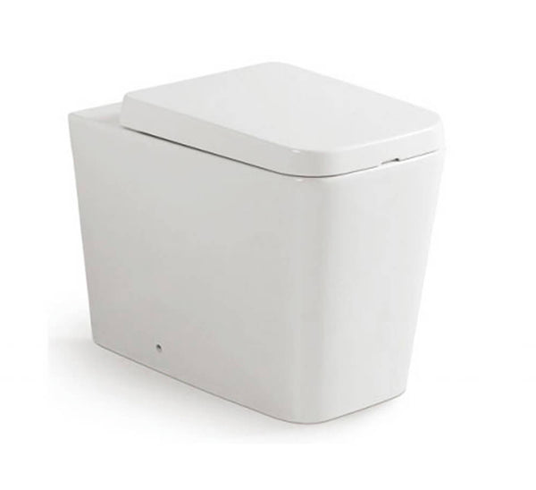 acquista Wandbündiges WC aus Keramik 35x56x41 cm Vorich Minimal White