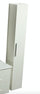Badezimmer-Säulenschrank 25 cm in MDF H160 Vorich Columm Bianca