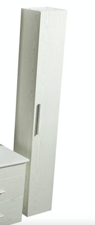 Badezimmer-Säulenschrank 25 cm in MDF H160 Vorich Columm Bianca acquista