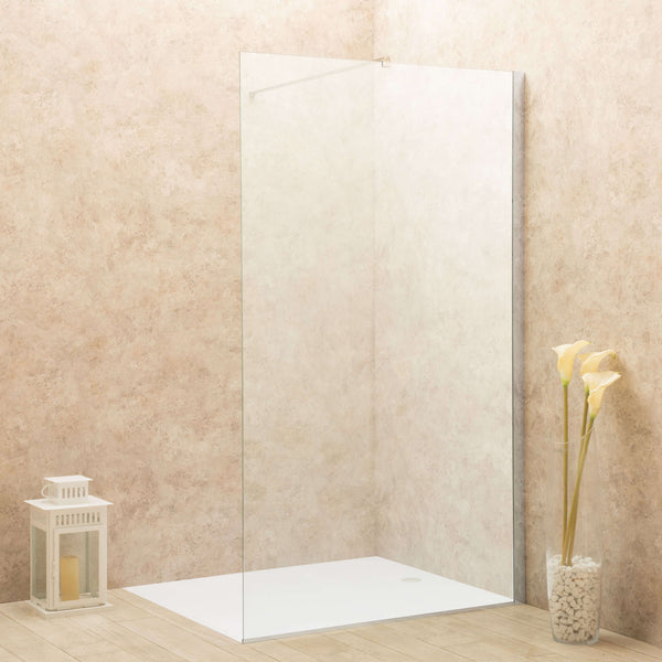 acquista Begehbare Duschwand aus transparentem Kristallglas 8 mm Vorich Pass Verschiedene Größen