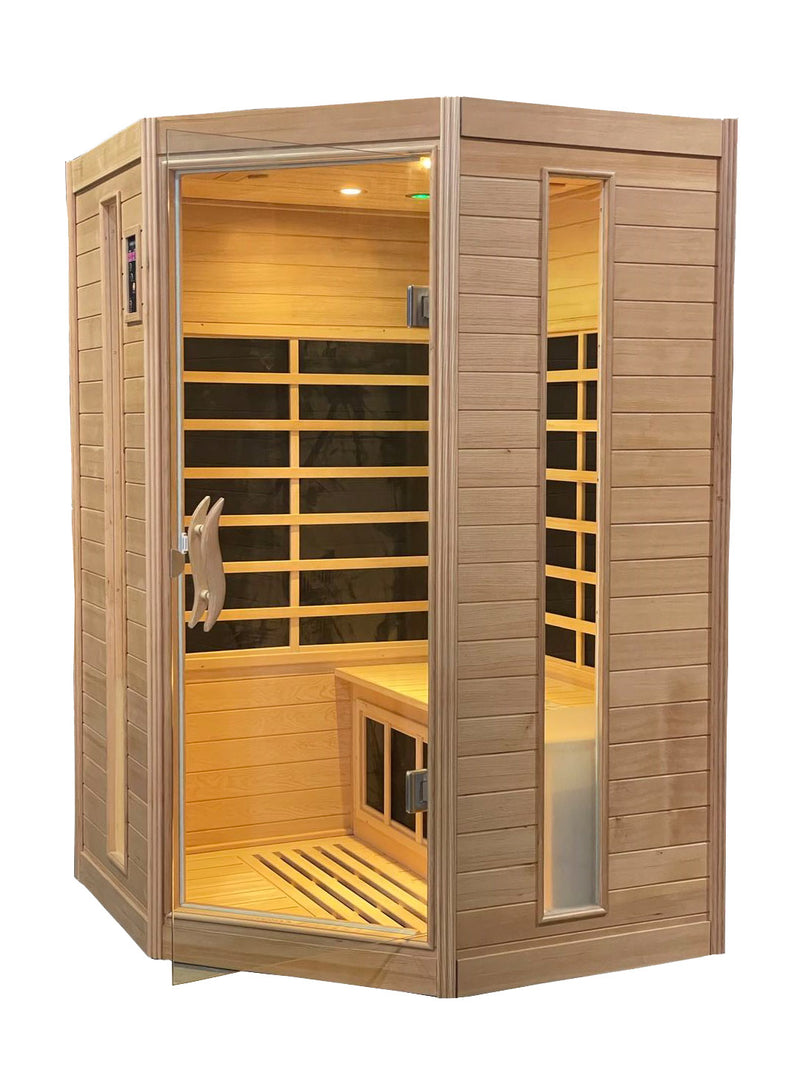 Sauna Finlandese ad Infrarossi 122x122 cm in Cedro Canadese King Eco-4