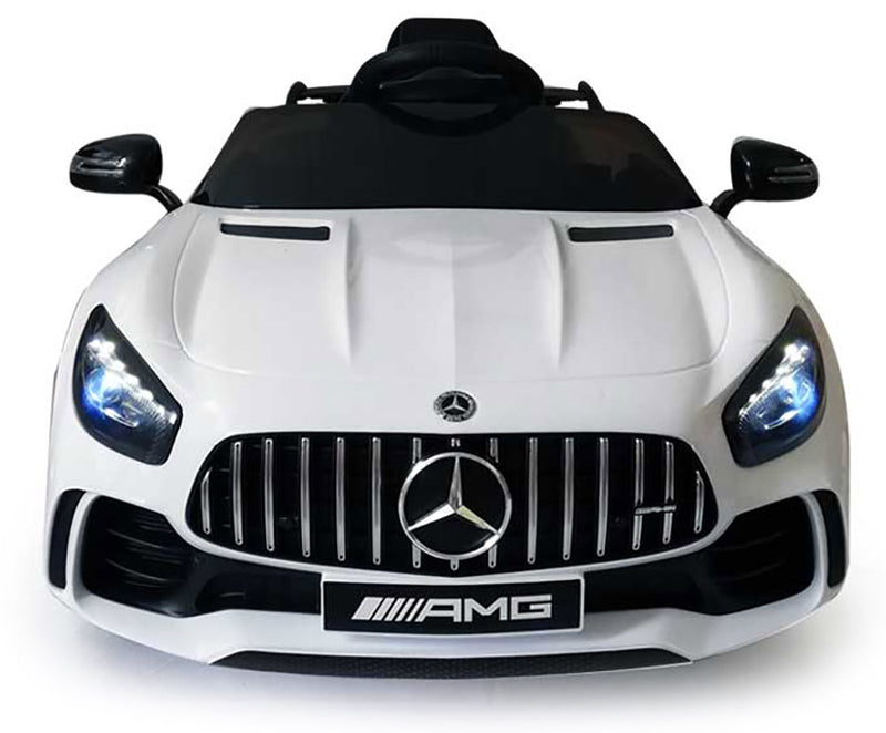 Macchina Elettrica per Bambini 12V Mercedes GTR AMG Bianca-1