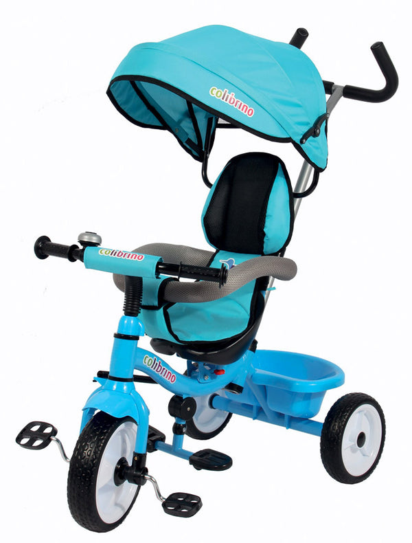Push Dreirad umkehrbarer Kindersitz Miller Colibrino Hellblau prezzo