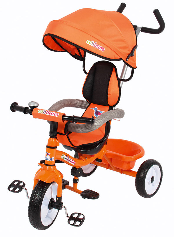 Push Dreirad umkehrbarer Kindersitz Miller Colibrino Orange sconto