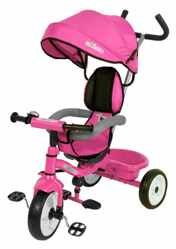 sconto Push Dreirad umkehrbarer Kindersitz Miller Colibrino Pink
