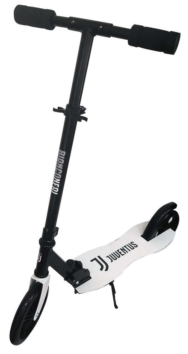 Schwarz-weißer Juventus-Scooter aus Aluminium, klappbar, 2 Räder acquista