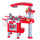 Cucina Giocattolo per Bambini 81x33x83 cm con Accessori  Rossa