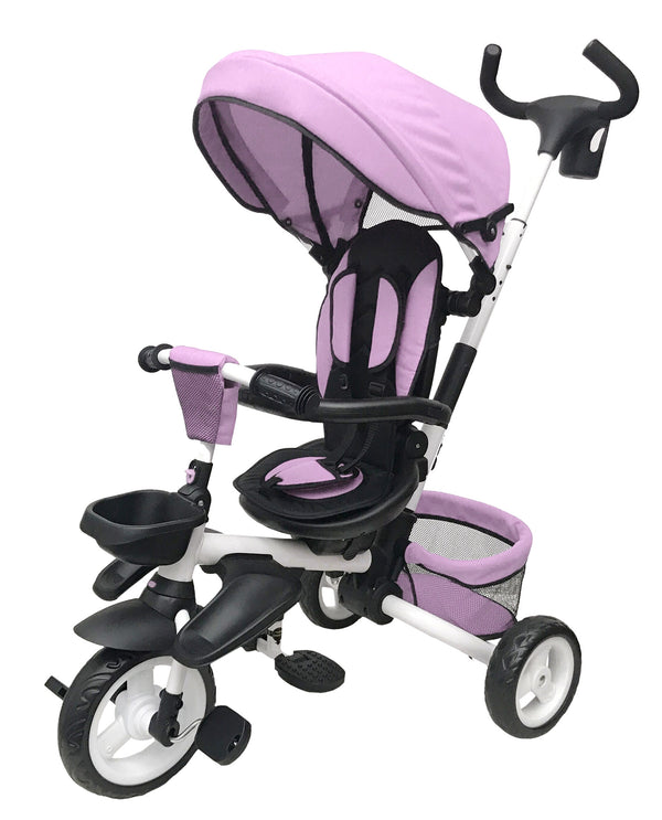 sconto Faltbarer Dreirad-Kinderwagen für Kinder Pink