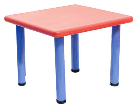 Quadratischer Tisch für Kinder 62 x 62 x 52 cm in Red Miller Plastic acquista