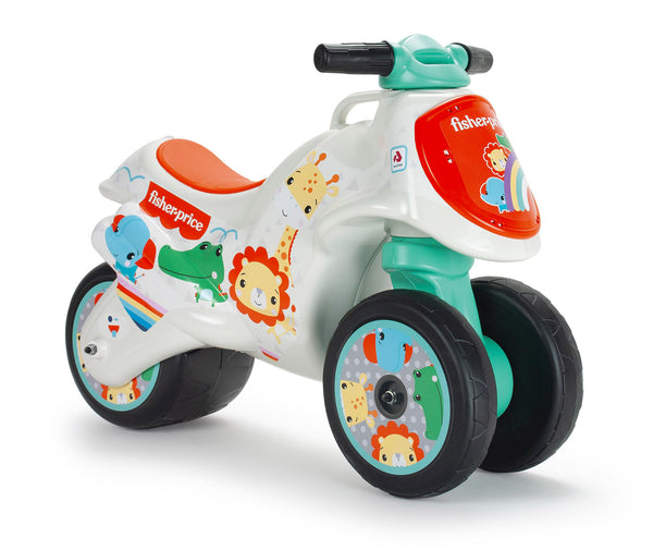 Triciclo per Bambini 3 Ruote Primi Passi 69x28x49 cm Fisher-Price Bianco e Verde sconto
