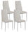 Stuhl 41x39x95 cm aus weißem Kunstleder