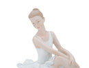 Ballerina Dicy Seduta 14x8x8 cm in Resina Bianco-6