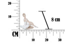 Ballerina Dicy Seduta 14x8x8 cm in Resina Bianco-7
