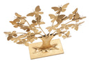 Albero della Vita con Farfalle Glam 31x8x30 cm in Ferro Oro-2