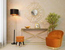 Scultura Leaf Glam 35x11,5x44 cm in Ferro Oro-7