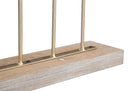 Scultura Shot Leaf 47x10x52,5 cm in Ferro e MDF Oro-4