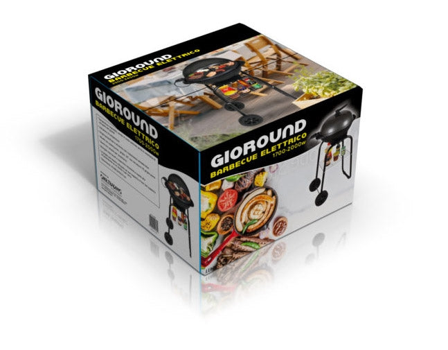 Barbecue Elettrico 2000W con Ruote Vannini Gioround-1