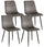 Set mit 4 Stühlen 44x50x88 cm in grauem Samt