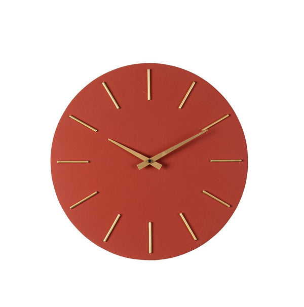 Orologio da Parete  Ø40x5 cm in Legno TimeLine Mattone online
