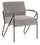Gepolsterter Sessel 64x69x86 cm in grauem Samt