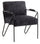 Gepolsterter Sessel 64x69x86 cm in schwarzem Samt