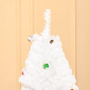 Albero di Natale Artificiale 180 cm 930 Rami Addobbato Bianco -8