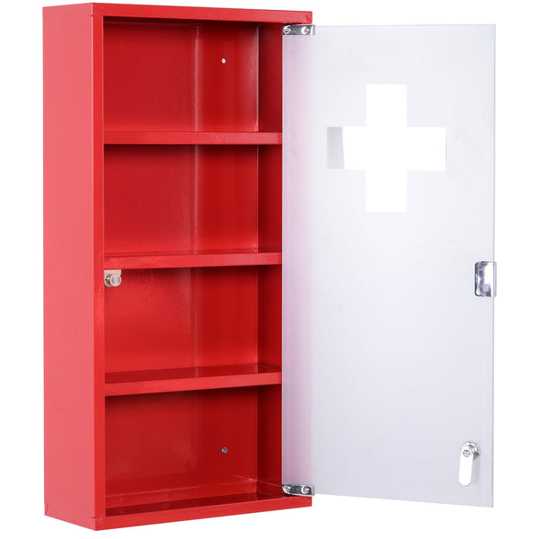 acquista Medizinschrank Rot 60x30x12 cm