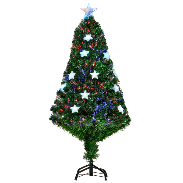 Künstlicher Weihnachtsbaum 120 cm in Faseroptik mit 16 sternförmigen LEDs acquista