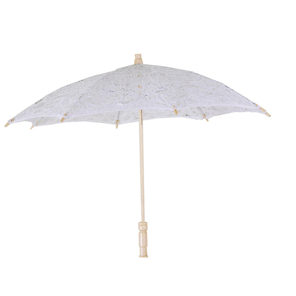 online Sonnenschirm Regenschirm aus weißer perforierter Spitze cm Ø60x44