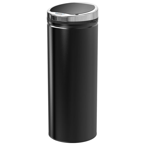 Abfallbehälter mit automatischer Öffnung 30,5x30,5x81,5 cm 50lt aus Stahl und schwarzem Kunststoff acquista