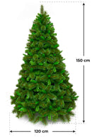 Albero di Natale Artificiale Apertura Ramo/Ramo Olympus Verde Varie Misure-2