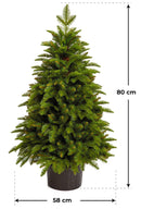 Mini Albero di Natale Artificiale con Base Swarovsky Verde Varie Misure-2