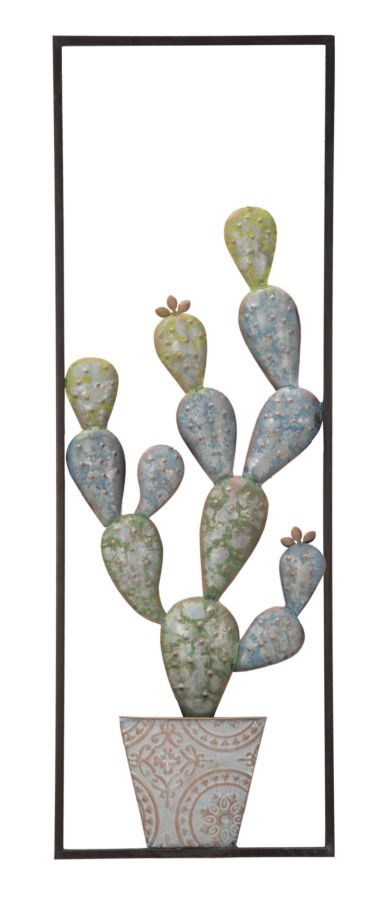 Cactus-Frame Panel 31x2,5x90 cm in Green und Blue Iron sconto