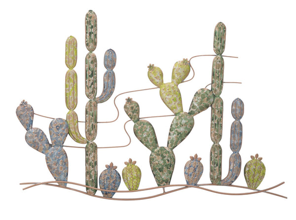 online Cactus Paneel 90x2,5x64 cm in mehrfarbigem Eisen