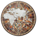 Pannello Bizantino Map Ø125x3,5 cm in Ferro Multicolor-1