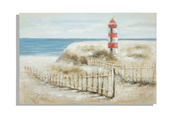 sconto Gemalt auf Lighthouse Canvas 120x3,7x80 cm in Aluminium, Kunststoff und Leinwand