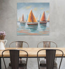 Dipinto su Tela Sidney 80x4x80 cm Legno di Pino e Canvas-7