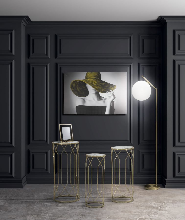 Stampa su Tela con Applicazioni Hat 120x3,8x80 cm in Legno e canvas-8