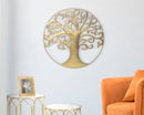 Pannello Albero della Vita Oro Glam Ø70x1,8 cm in Ferro Oro-6