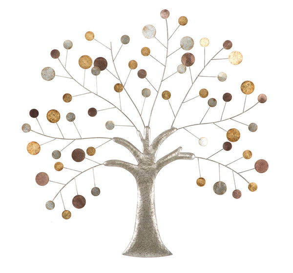Wandpaneel Baum 88x2,5x88 cm in Eisen online